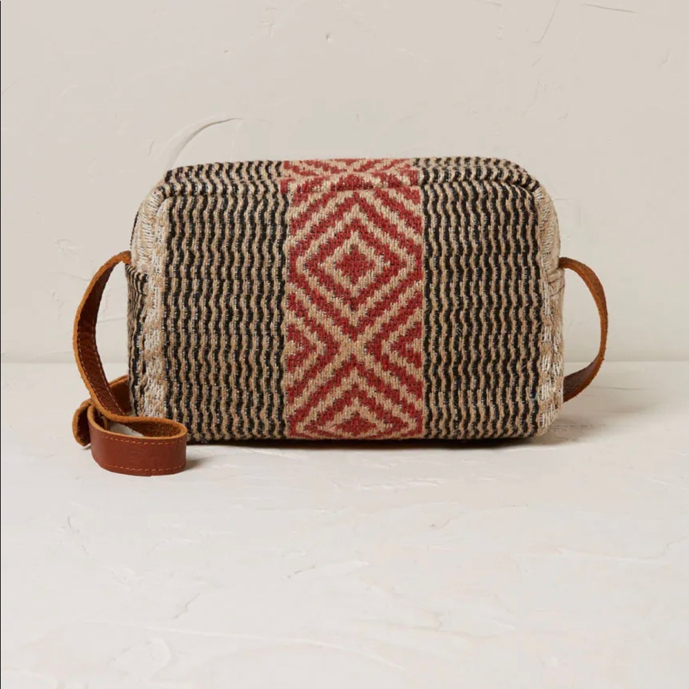 Fatface Woven Stripe Small Crossbody Bag